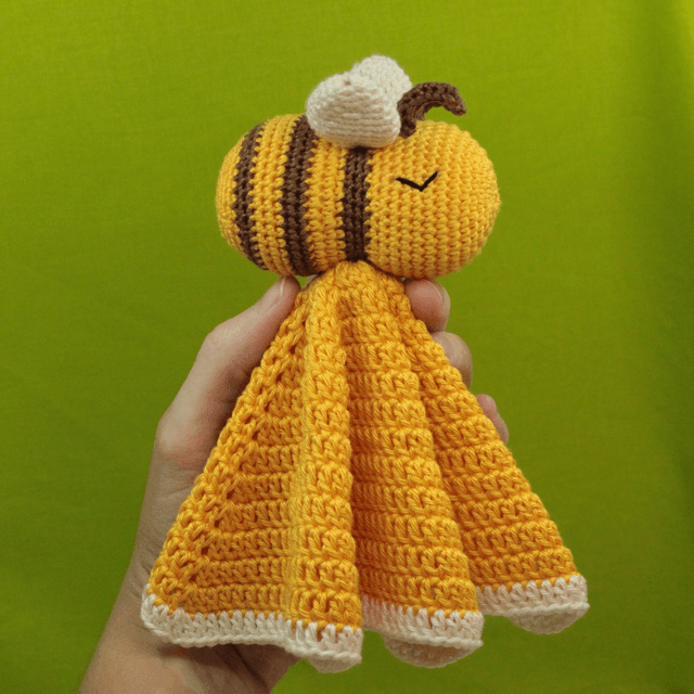 Doudou Abeille - Jaune et Marron