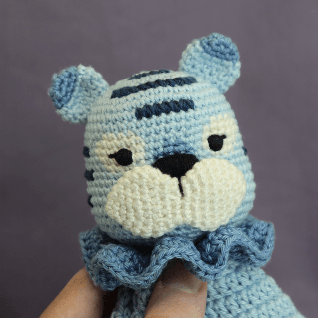 Doudou Tigre Bleu