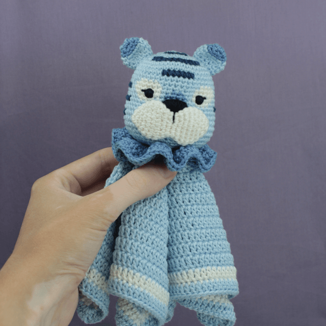Doudou Tigre Bleu