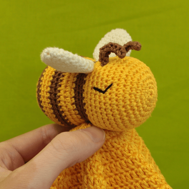 Doudou Abeille - Jaune et Marron
